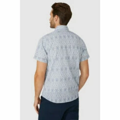 Mantaray Textured Tiled Print Shirt For Male -Cheap Mantaray Store unnamed file 2679