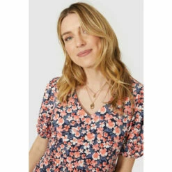 Mantaray Printed Puff Sleeve Tiered Mini Dress For Female -Cheap Mantaray Store unnamed file 2706