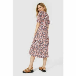 Mantaray Printed Puff Sleeve Tiered Mini Dress For Female -Cheap Mantaray Store unnamed file 2707