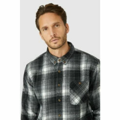 Mantaray Brushed Overcheck Overshirt For Male -Cheap Mantaray Store unnamed file 2755
