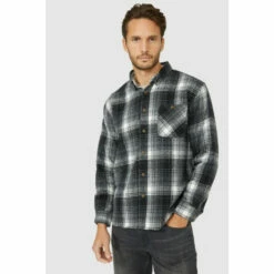 Mantaray Brushed Overcheck Overshirt For Male -Cheap Mantaray Store unnamed file 2757