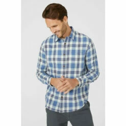 Mantaray Twill Check Shirt For Male