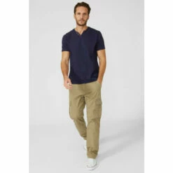 Mantaray Slub Notch Neck T-shirt For Male -Cheap Mantaray Store unnamed file 279