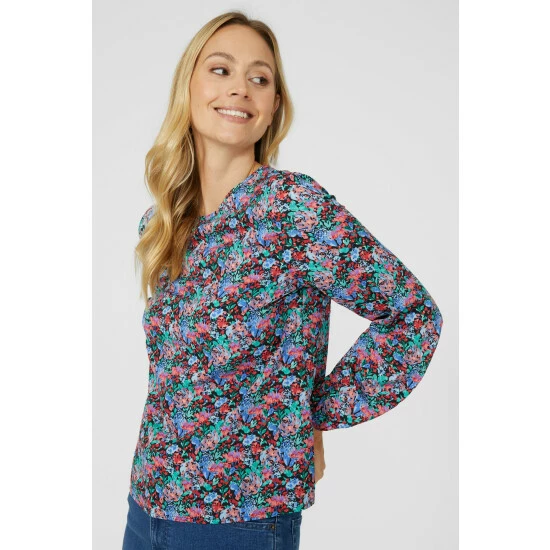 Mantaray Long Sleeve Floral Print Blouse For Female 3 Mantaray Long Sleeve Floral Print Blouse For Female - Image 3