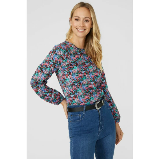 Mantaray Long Sleeve Floral Print Blouse For Female 6 Mantaray Long Sleeve Floral Print Blouse For Female - Image 6