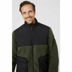 Mantaray Borg Nylon Quilt Patch Pocket Jacket For Male -Cheap Mantaray Store unnamed file 2822