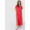 Mantaray V Neck Swing Dress For Female