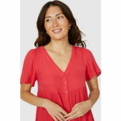 Mantaray V Neck Swing Dress For Female -Cheap Mantaray Store unnamed file 2832