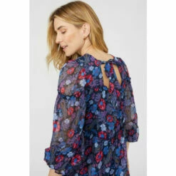 Mantaray Floral Printed Chiffon Tunic Dress For Female -Cheap Mantaray Store unnamed file 284