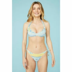 Mantaray Tile Print Padded Bandeau Bikini Top For Female -Cheap Mantaray Store unnamed file 2846