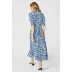 Mantaray Animal Printed Puff Sleeve Midi Dress For Female -Cheap Mantaray Store unnamed file 2880