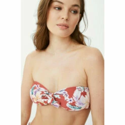 Mantaray Bahama Tie Front Bandeau Bikini Top For Female -Cheap Mantaray Store unnamed file 2916