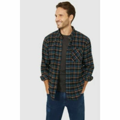 Mantaray Herringbone Multi Check Overshirt For Male -Cheap Mantaray Store unnamed file 2924