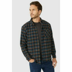 Mantaray Herringbone Multi Check Overshirt For Male -Cheap Mantaray Store unnamed file 2925