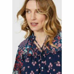 Mantaray Floral Mix & Match Print Frill Neck Top For Female -Cheap Mantaray Store unnamed file 2945