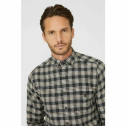 Mantaray Brushed Natural Check Shirt For Male -Cheap Mantaray Store unnamed file 2951
