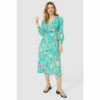 Mantaray Paisley Print Long Sleeve Midi Dress For Female