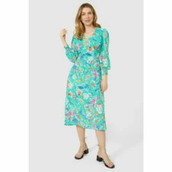 Mantaray Paisley Print Long Sleeve Midi Dress For Female -Cheap Mantaray Store unnamed file 2966