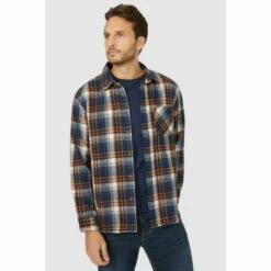 Mantaray Multi Check Overshirt For Male