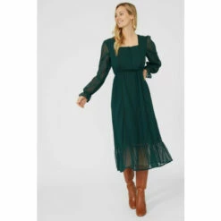 Mantaray Square Neck Button Detail Dobby Midi Dress For Female 13 Mantaray Square Neck Button Detail Dobby Midi Dress For Female -Cheap Mantaray Store unnamed file 299