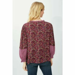 Mantaray Leafy Floral Mix & Match Border Print Top For Female -Cheap Mantaray Store unnamed file 2993