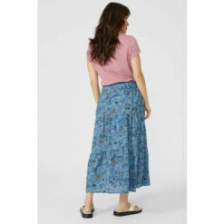 Mantaray Floral Print Tiered Midi Skirt For Female -Cheap Mantaray Store unnamed file 3031