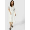 Mantaray Embroided Sleeve Midi Dress For Female