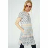 Mantaray Zig Zag Border Print Jersey Tunic Dress For Female
