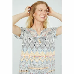 Mantaray Zig Zag Border Print Jersey Tunic Dress For Female -Cheap Mantaray Store unnamed file 3049