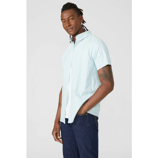 Mantaray Shadow Check Shirt For Male 6 Mantaray Shadow Check Shirt For Male - Image 6
