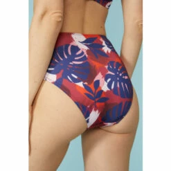 Mantaray Painted Leaf High Waist Bikini Pant For Female -Cheap Mantaray Store unnamed file 3147