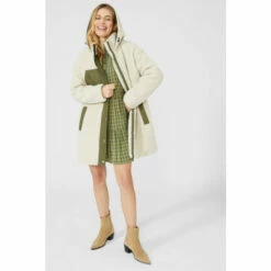 Mantaray Borg Coat With Padded Quilted Lining For Female -Cheap Mantaray Store unnamed file 3249