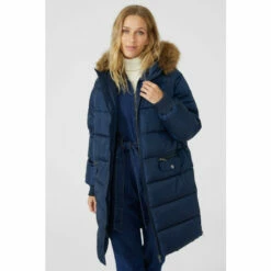 Mantaray Longline Puffer Coat With Fur Trim Hood For Female -Cheap Mantaray Store unnamed file 3257