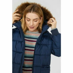 Mantaray Patch Pocket Hooded Puffer With Side Zips For Female -Cheap Mantaray Store unnamed file 3262