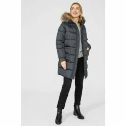 Mantaray Patch Pocket Hooded Puffer With Side Zips For Female -Cheap Mantaray Store unnamed file 3267