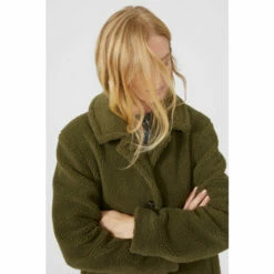 Mantaray Collared Borg Longline Teddy Coat For Female -Cheap Mantaray Store unnamed file 3294