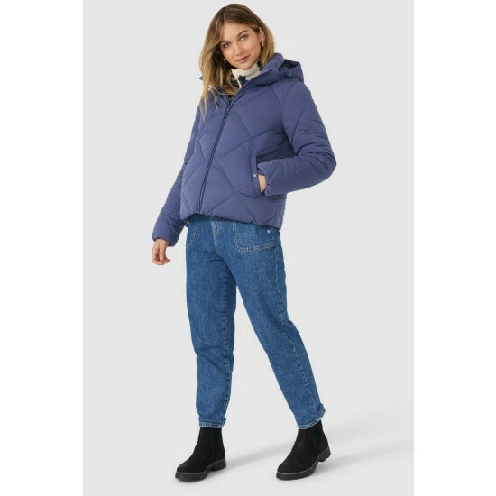 Mantaray Diamond Quilted Puffer With Fleece Lined Hood For Female 8 Mantaray Diamond Quilted Puffer With Fleece Lined Hood For Female - Image 8