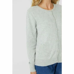 Mantaray Moss Stitch Button Cotton Nep Crew Cardigan For Female -Cheap Mantaray Store unnamed file 3342