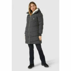 Mantaray Hooded Puffer Coat For Female