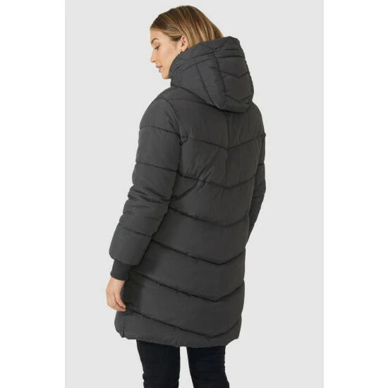Mantaray Hooded Puffer Coat For Female 3 Mantaray Hooded Puffer Coat For Female - Image 3