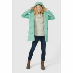 Mantaray Padded Raincoat With Borg Lined Hood For Female