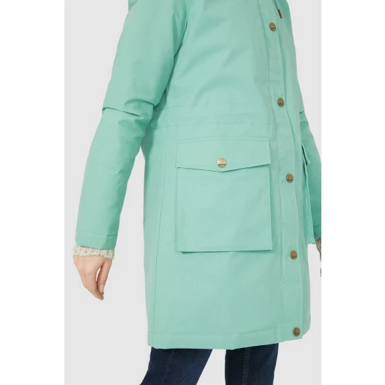 Mantaray Padded Raincoat With Borg Lined Hood For Female 2 Mantaray Padded Raincoat With Borg Lined Hood For Female - Image 2