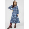 Mantaray Printed Tiered Midi Dress For Female