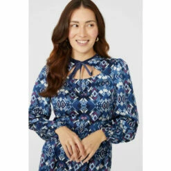 Mantaray Printed Tiered Midi Dress For Female -Cheap Mantaray Store unnamed file 3410