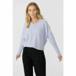 Mantaray Contrast Stitch Cotton Batwing V Neck Jumper For Female 15 Mantaray Contrast Stitch Cotton Batwing V Neck Jumper For Female -Cheap Mantaray Store unnamed file 3475