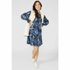 Mantaray Mix & Match Print Long Sleeve Tunic Dress For Female -Cheap Mantaray Store unnamed file 3494