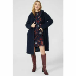 Mantaray Floral Print Lace Trim Dobby Frill Neck Tunic Dress For Female -Cheap Mantaray Store unnamed file 3535