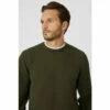 Mantaray Textured Mix Crew Neck Jumper For Male