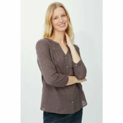 Mantaray Roll Sleeve Swiss Dot Dobby Shirt For Female -Cheap Mantaray Store unnamed file 3595