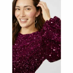 Mantaray Velvet Tiered Sequin Dress For Female -Cheap Mantaray Store unnamed file 362